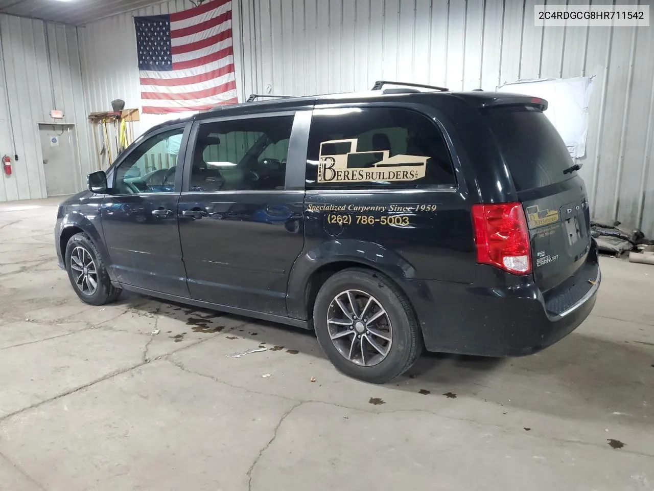 2C4RDGCG8HR711542 2017 Dodge Grand Caravan Sxt