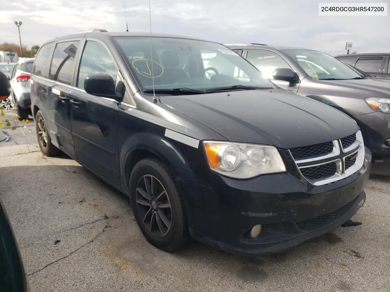 2017 Dodge Grand Caravan Sxt VIN: 2C4RDGCG3HR547200 Lot: 76126144