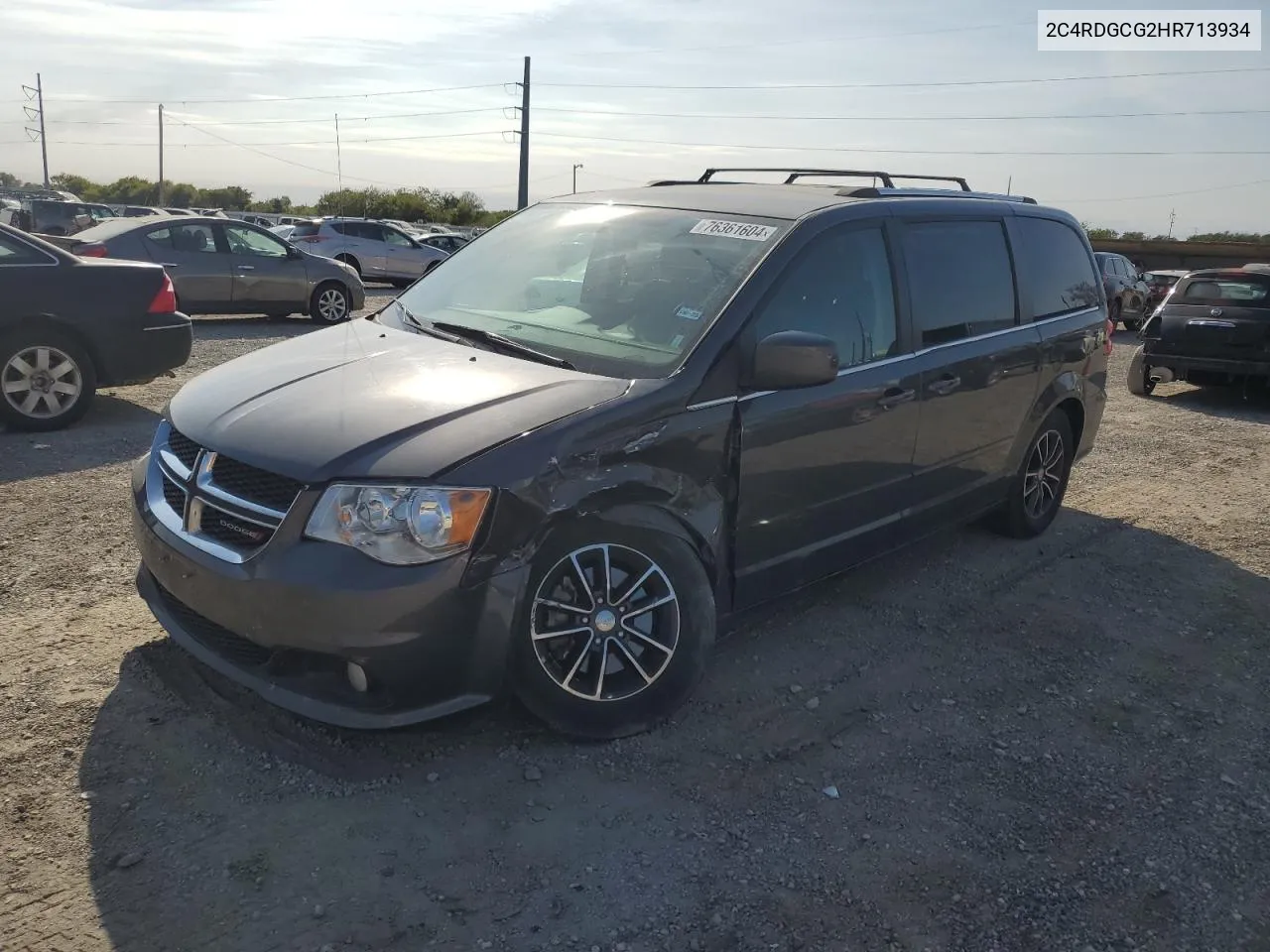 2017 Dodge Grand Caravan Sxt VIN: 2C4RDGCG2HR713934 Lot: 76361604