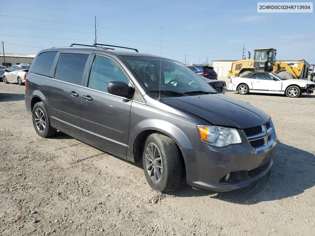 2017 Dodge Grand Caravan Sxt VIN: 2C4RDGCG2HR713934 Lot: 76361604