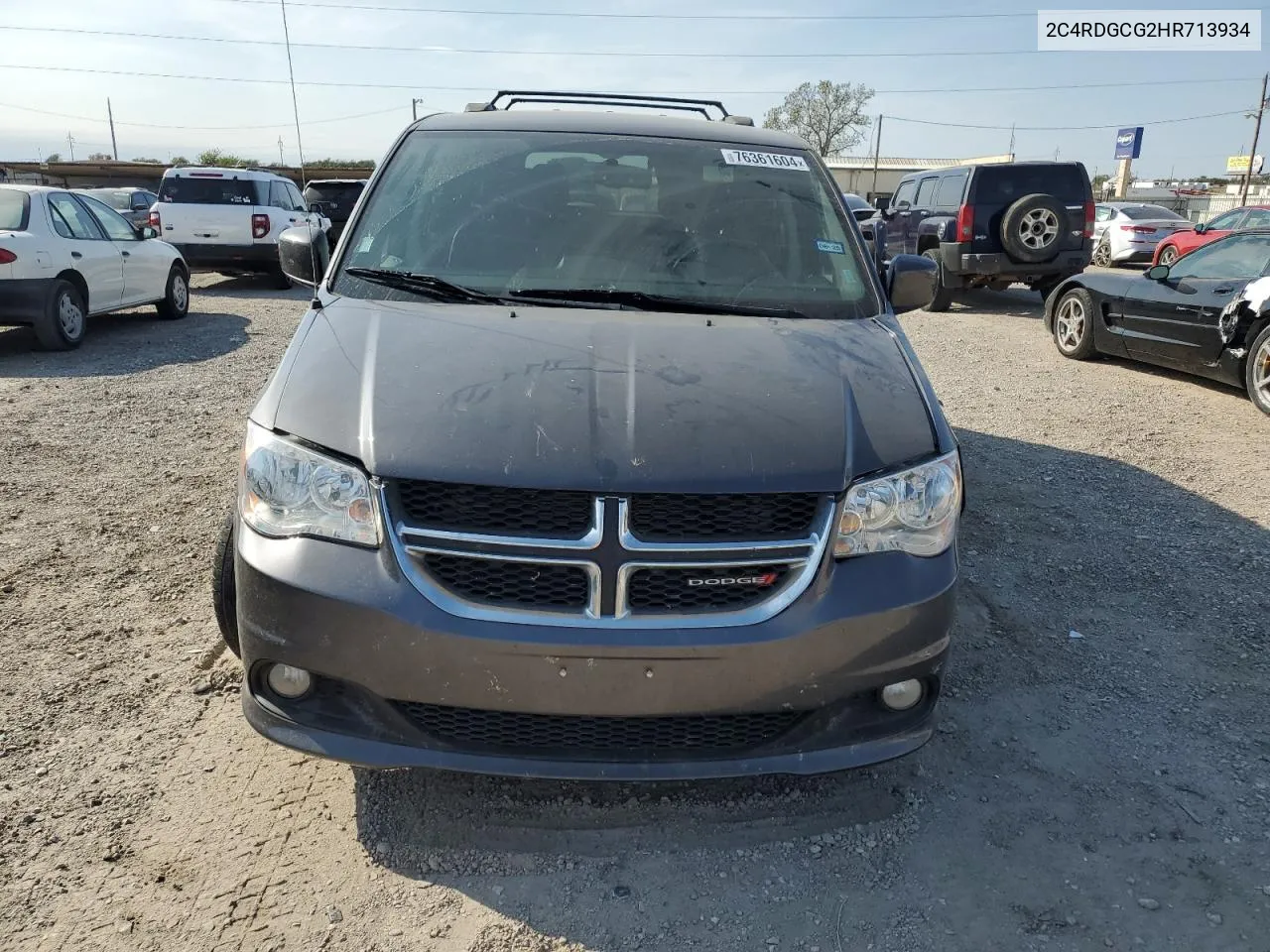 2017 Dodge Grand Caravan Sxt VIN: 2C4RDGCG2HR713934 Lot: 76361604