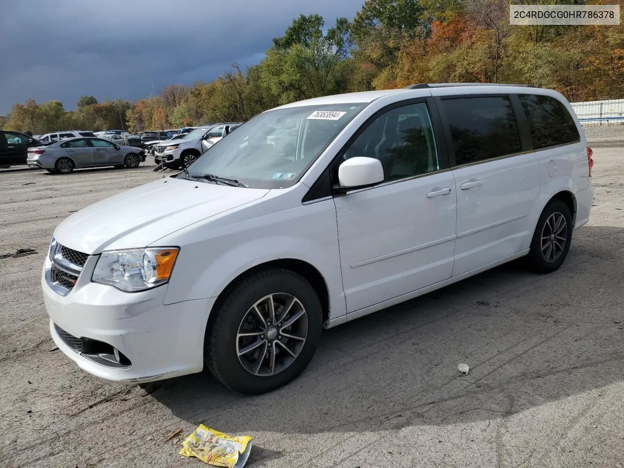 2017 Dodge Grand Caravan Sxt VIN: 2C4RDGCG0HR786378 Lot: 76363894