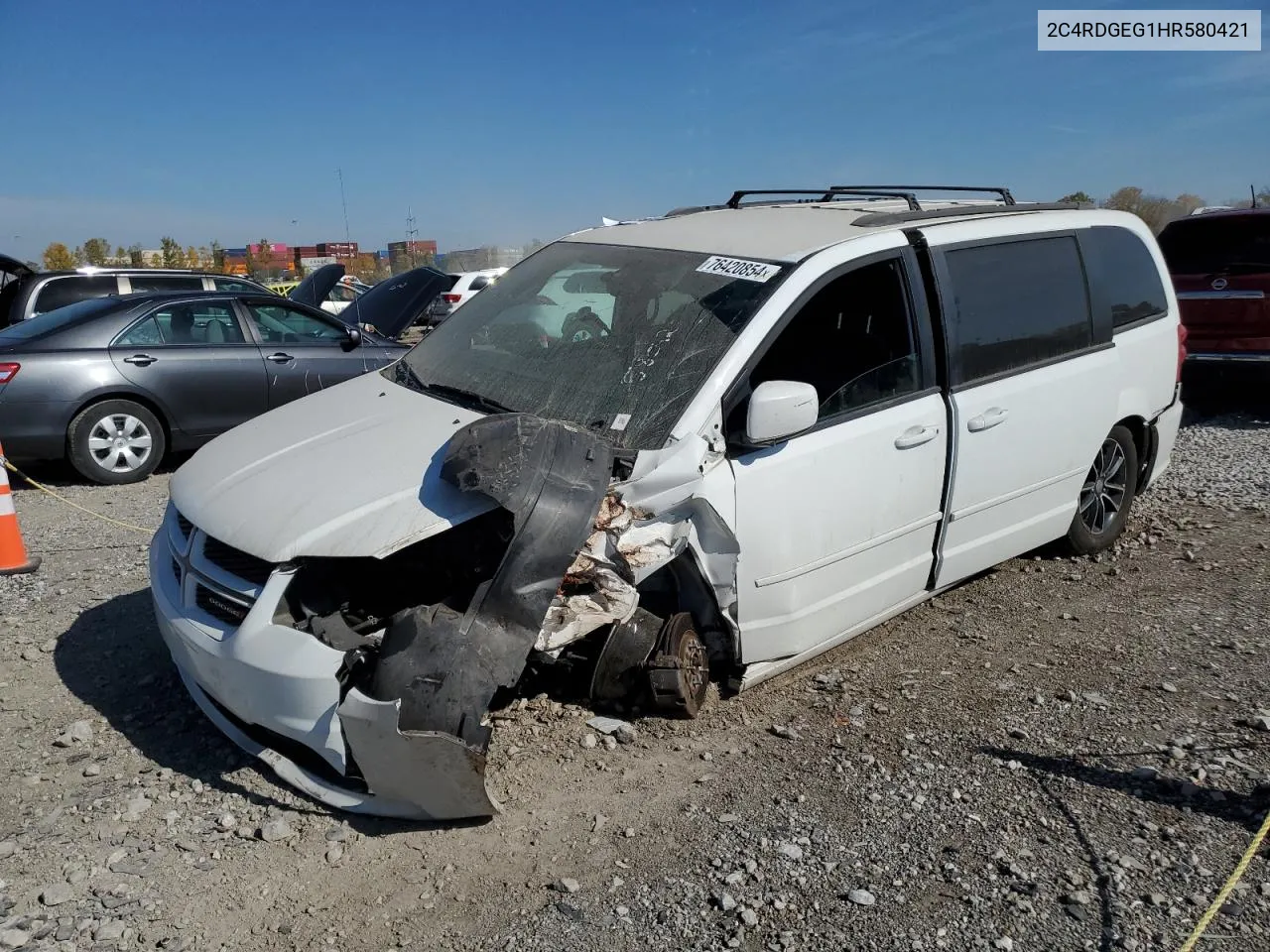 2017 Dodge Grand Caravan Gt VIN: 2C4RDGEG1HR580421 Lot: 76420854