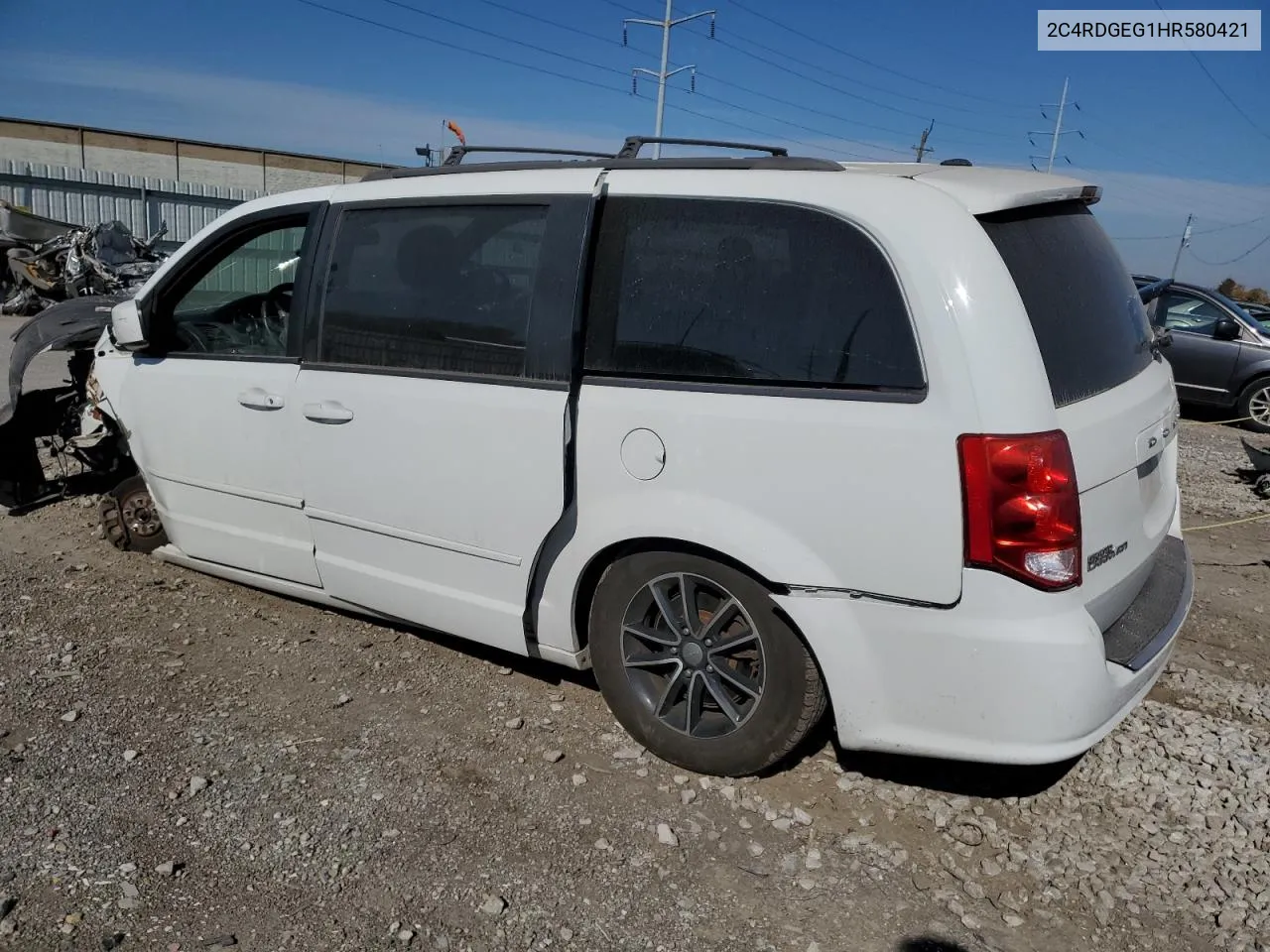 2017 Dodge Grand Caravan Gt VIN: 2C4RDGEG1HR580421 Lot: 76420854