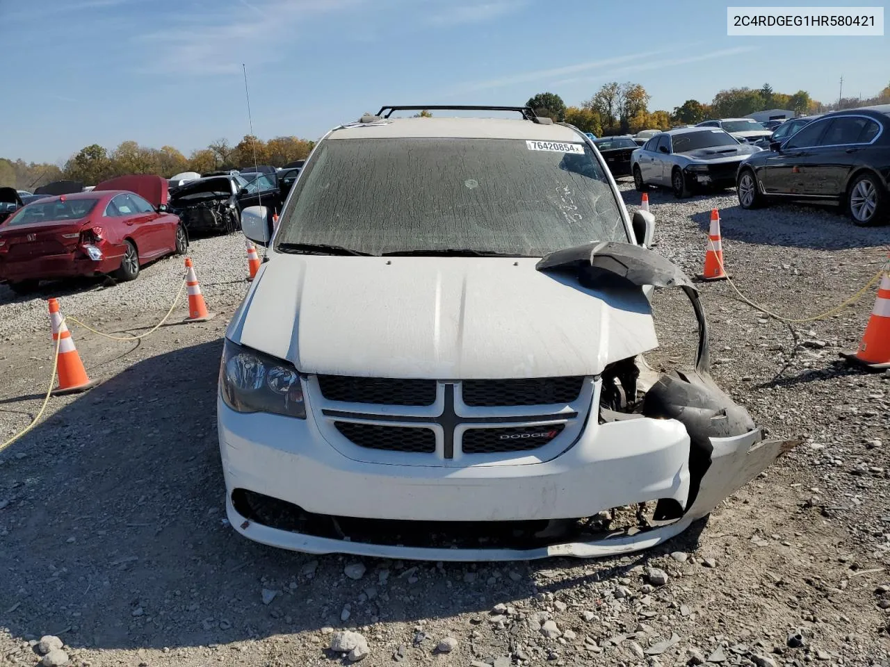 2017 Dodge Grand Caravan Gt VIN: 2C4RDGEG1HR580421 Lot: 76420854