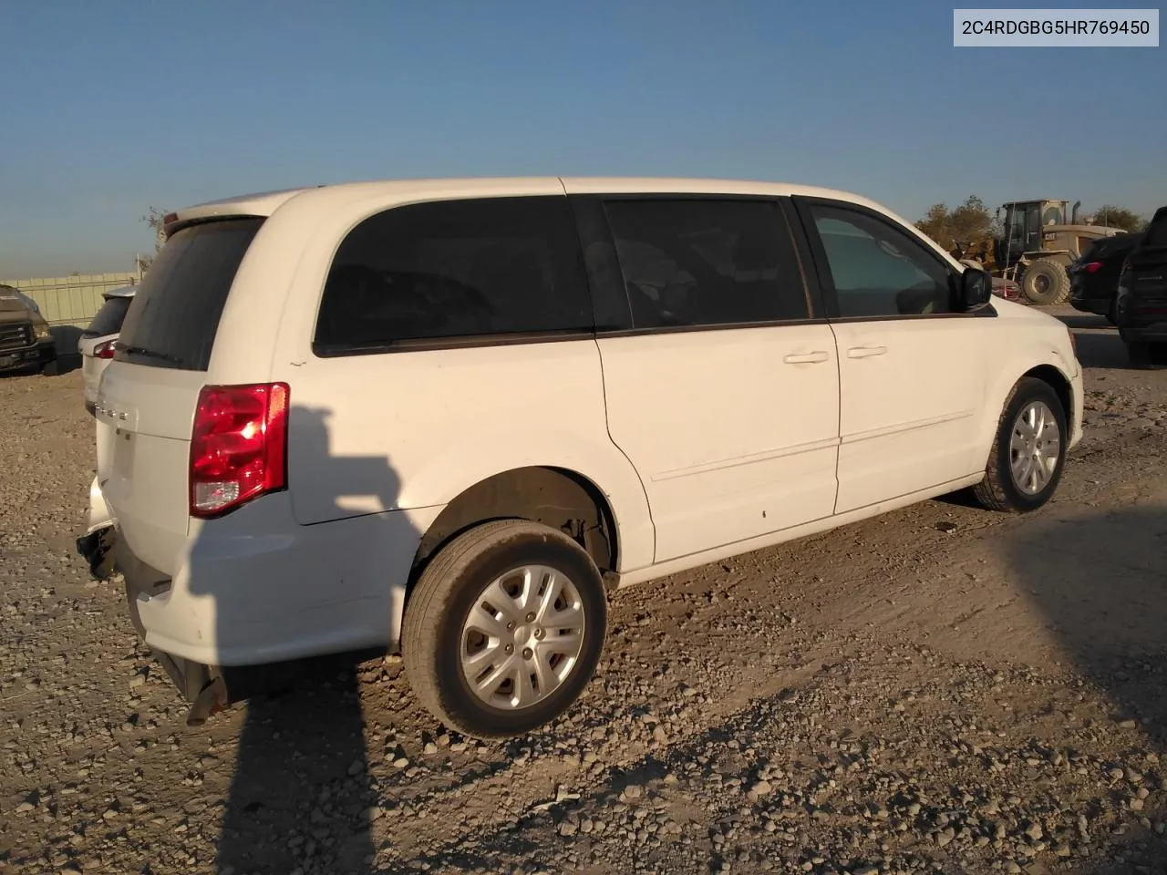 2C4RDGBG5HR769450 2017 Dodge Grand Caravan Se