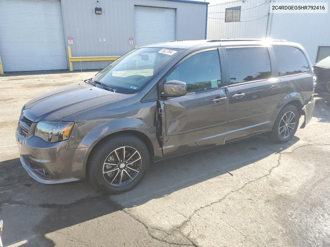 2017 Dodge Grand Caravan Gt VIN: 2C4RDGEG5HR792416 Lot: 76527584