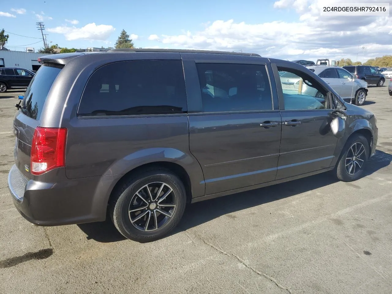 2C4RDGEG5HR792416 2017 Dodge Grand Caravan Gt