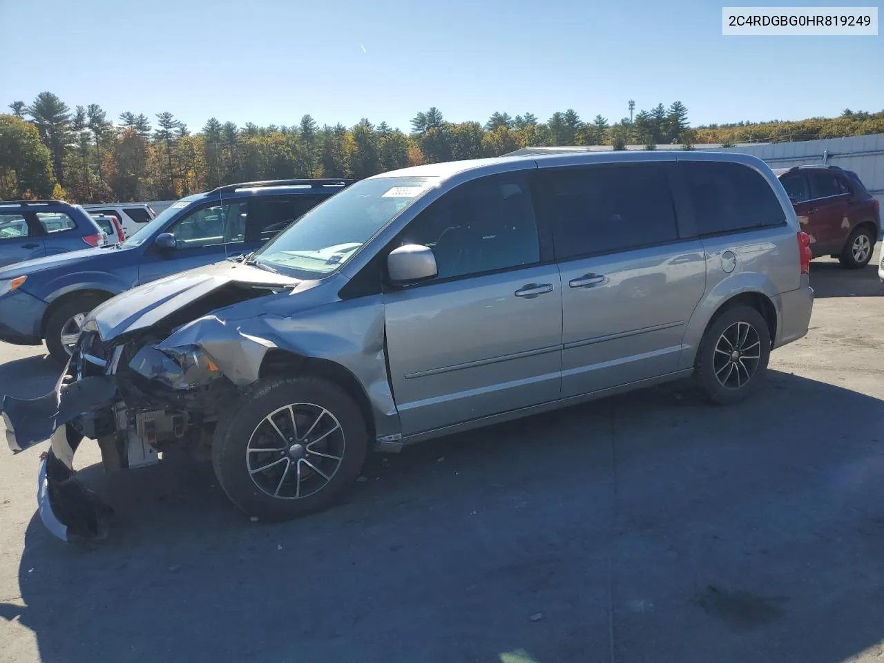 2017 Dodge Grand Caravan Se VIN: 2C4RDGBG0HR819249 Lot: 76656824