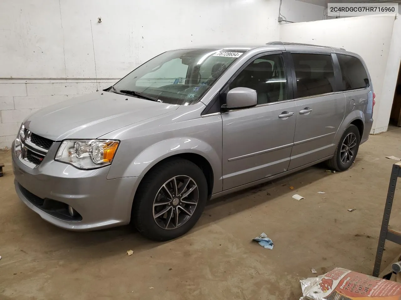 2017 Dodge Grand Caravan Sxt VIN: 2C4RDGCG7HR716960 Lot: 76728654