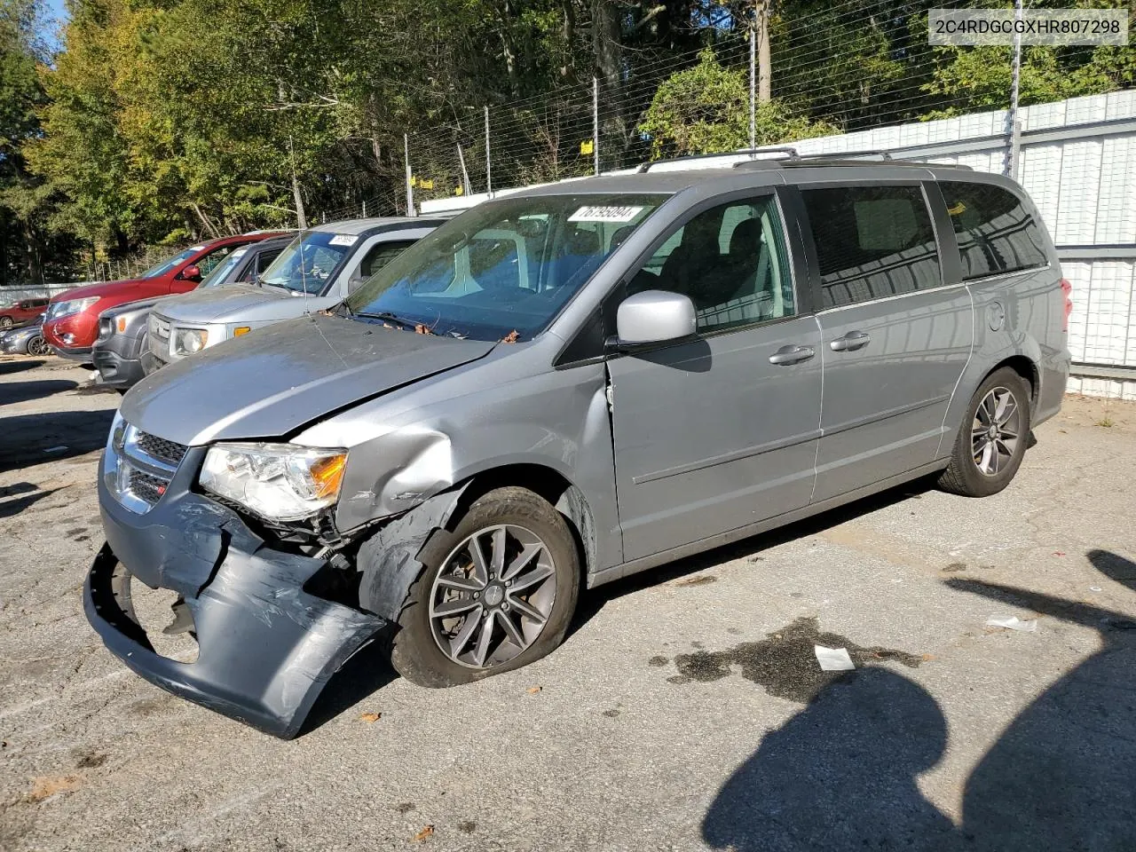 2017 Dodge Grand Caravan Sxt VIN: 2C4RDGCGXHR807298 Lot: 76795094