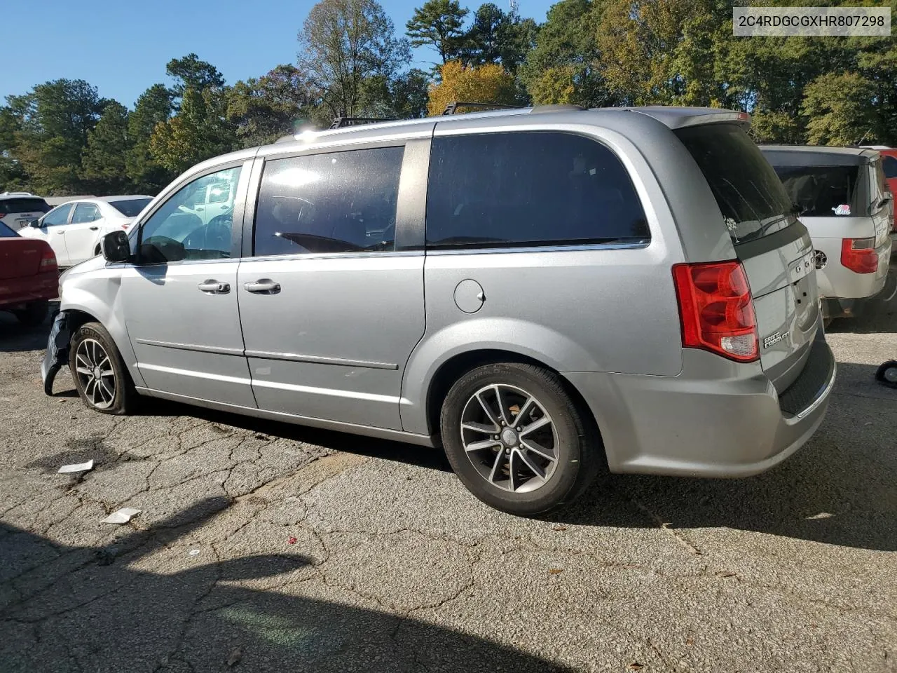 2017 Dodge Grand Caravan Sxt VIN: 2C4RDGCGXHR807298 Lot: 76795094