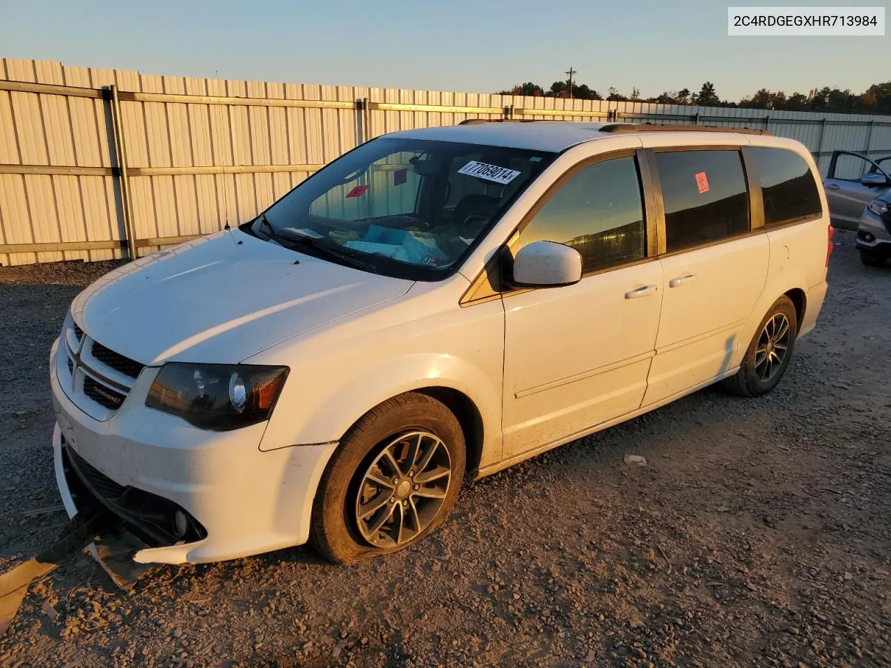 2017 Dodge Grand Caravan Gt VIN: 2C4RDGEGXHR713984 Lot: 77069014