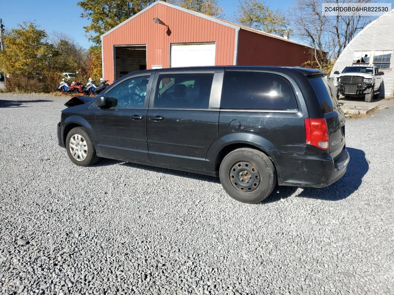 2017 Dodge Grand Caravan Se VIN: 2C4RDGBG6HR822530 Lot: 77223004