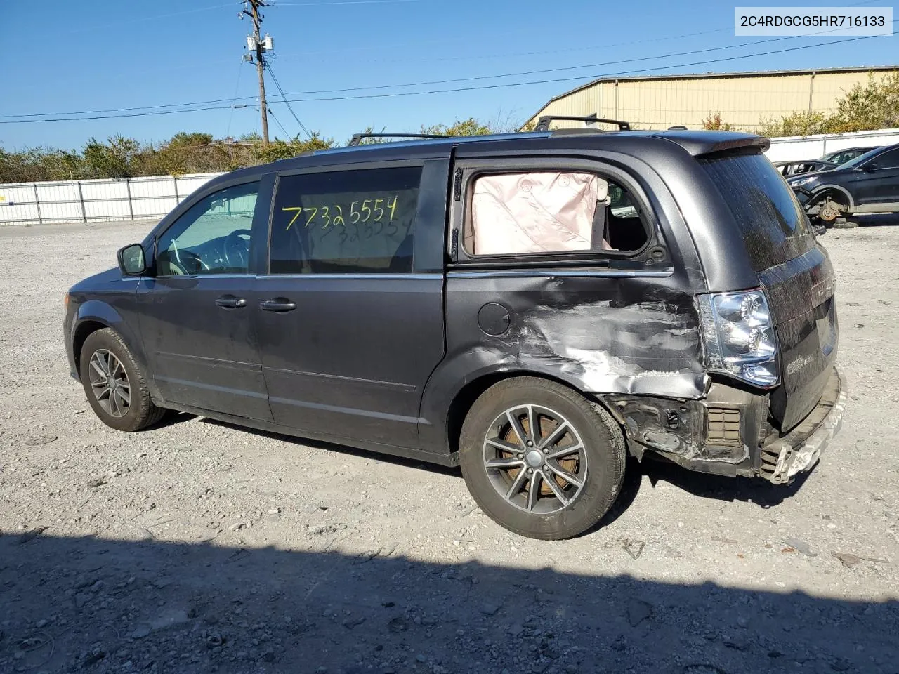 2017 Dodge Grand Caravan Sxt VIN: 2C4RDGCG5HR716133 Lot: 77325554