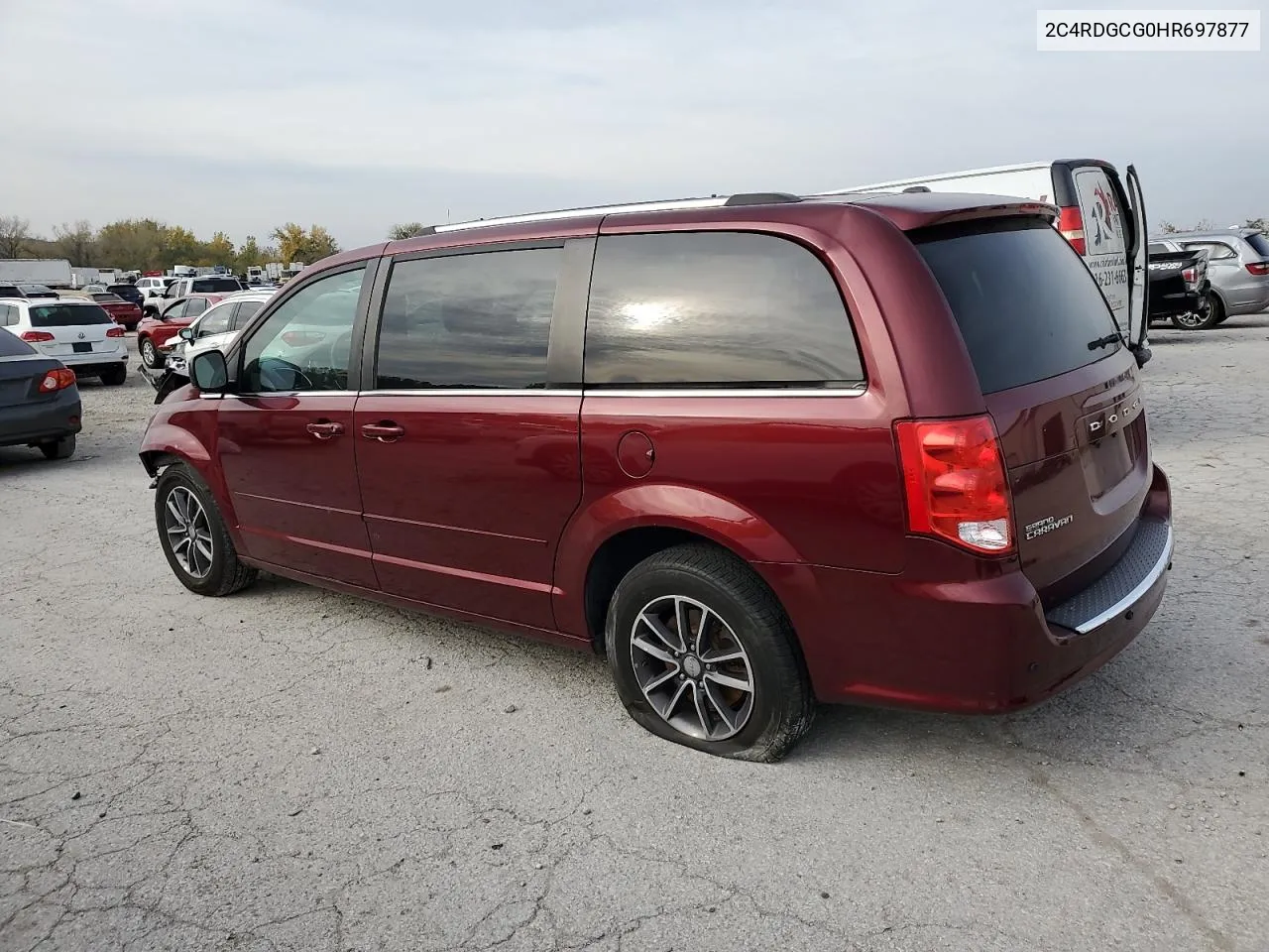 2017 Dodge Grand Caravan Sxt VIN: 2C4RDGCG0HR697877 Lot: 77853454