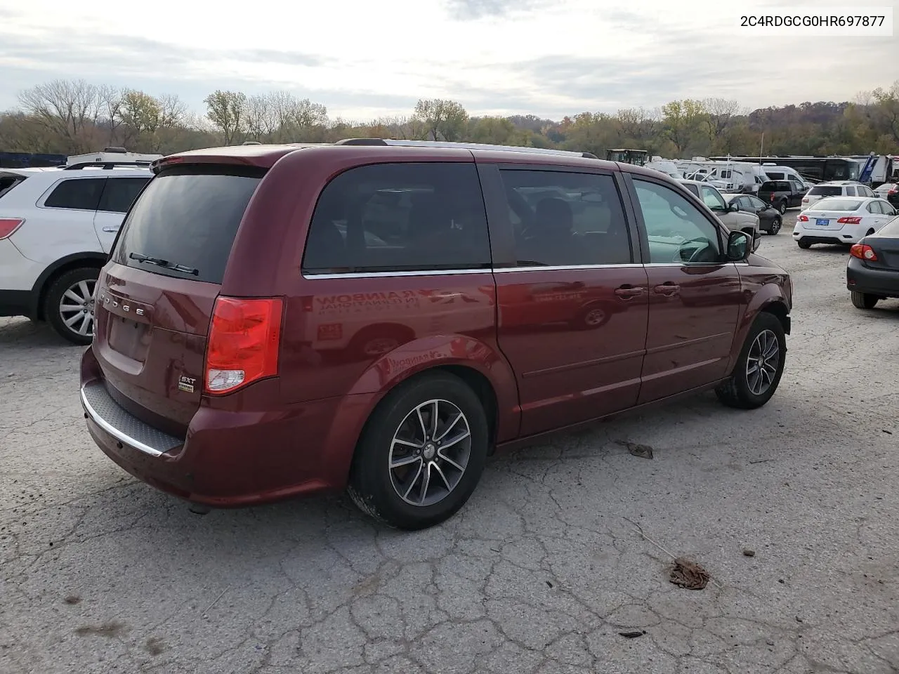 2017 Dodge Grand Caravan Sxt VIN: 2C4RDGCG0HR697877 Lot: 77853454