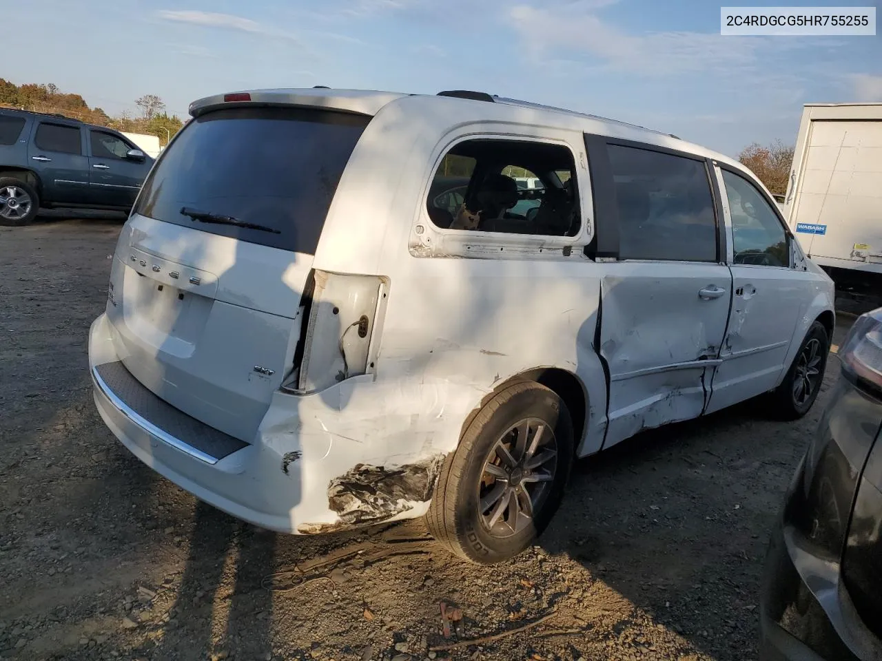 2017 Dodge Grand Caravan Sxt VIN: 2C4RDGCG5HR755255 Lot: 78013334