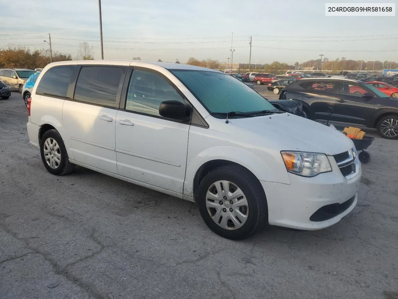 2017 Dodge Grand Caravan Se VIN: 2C4RDGBG9HR581658 Lot: 78200654