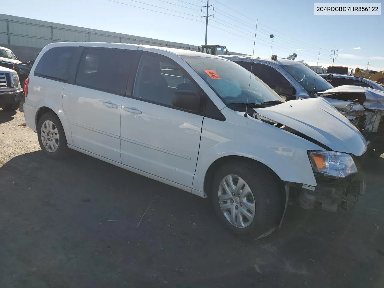 2017 Dodge Grand Caravan Se VIN: 2C4RDGBG7HR856122 Lot: 78392264