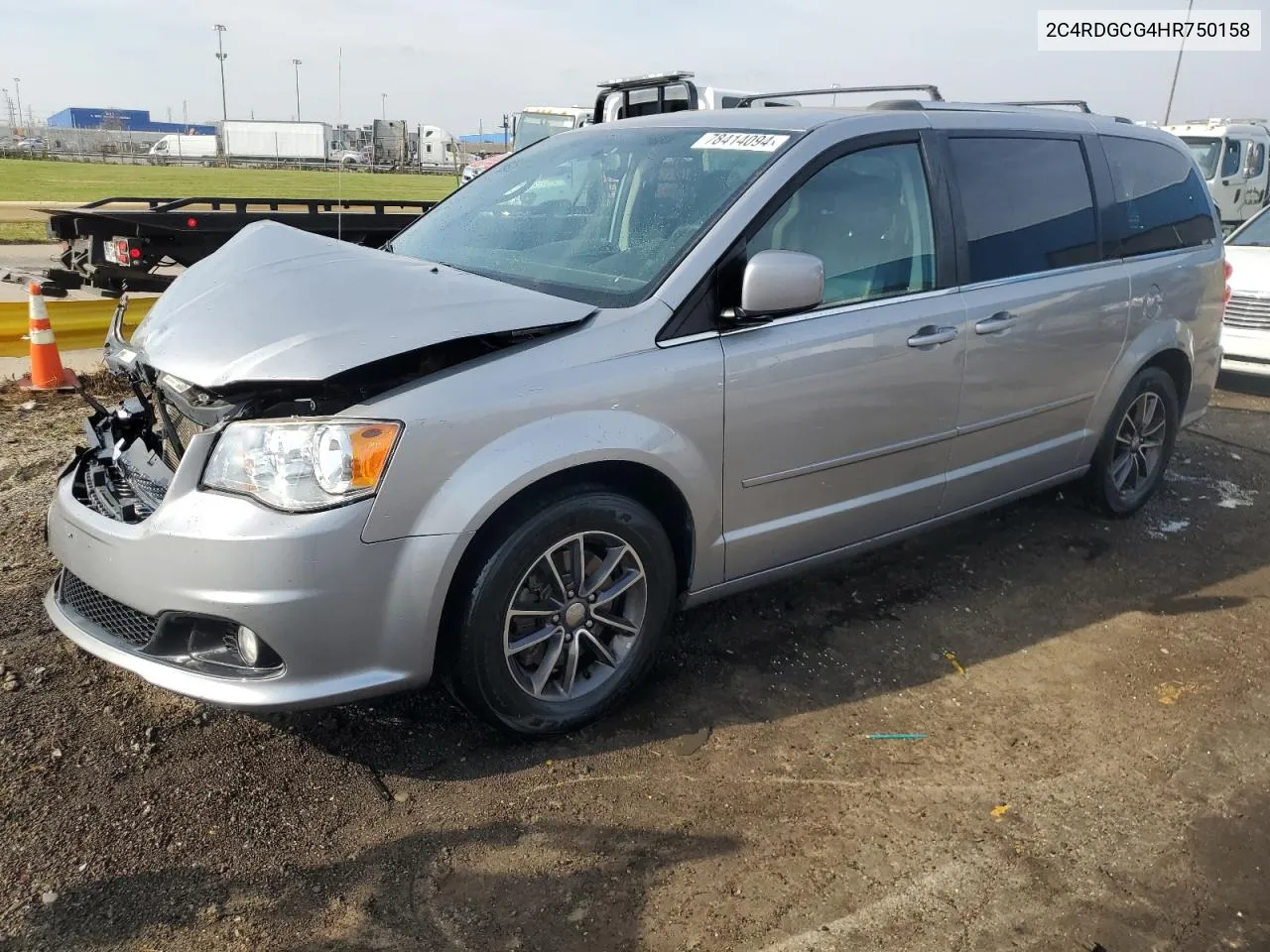 2017 Dodge Grand Caravan Sxt VIN: 2C4RDGCG4HR750158 Lot: 78414094