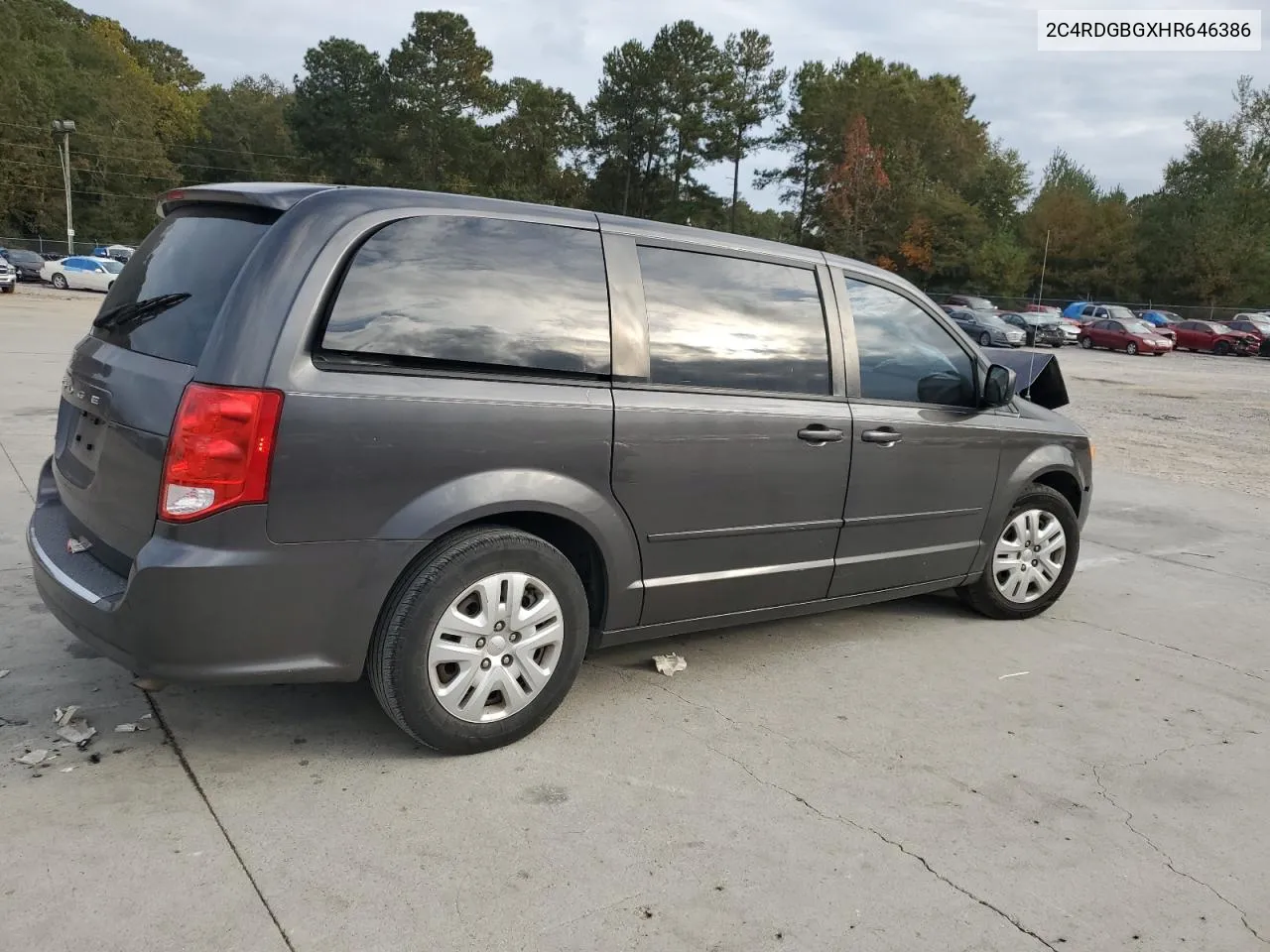 2017 Dodge Grand Caravan Se VIN: 2C4RDGBGXHR646386 Lot: 78414794