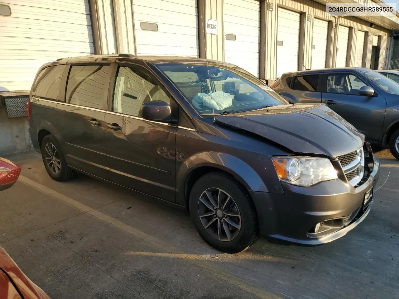 2017 Dodge Grand Caravan Sxt VIN: 2C4RDGCG8HR589555 Lot: 78505424