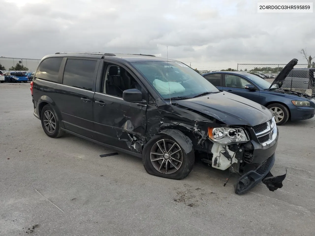 2017 Dodge Grand Caravan Sxt VIN: 2C4RDGCG3HR595859 Lot: 78904514