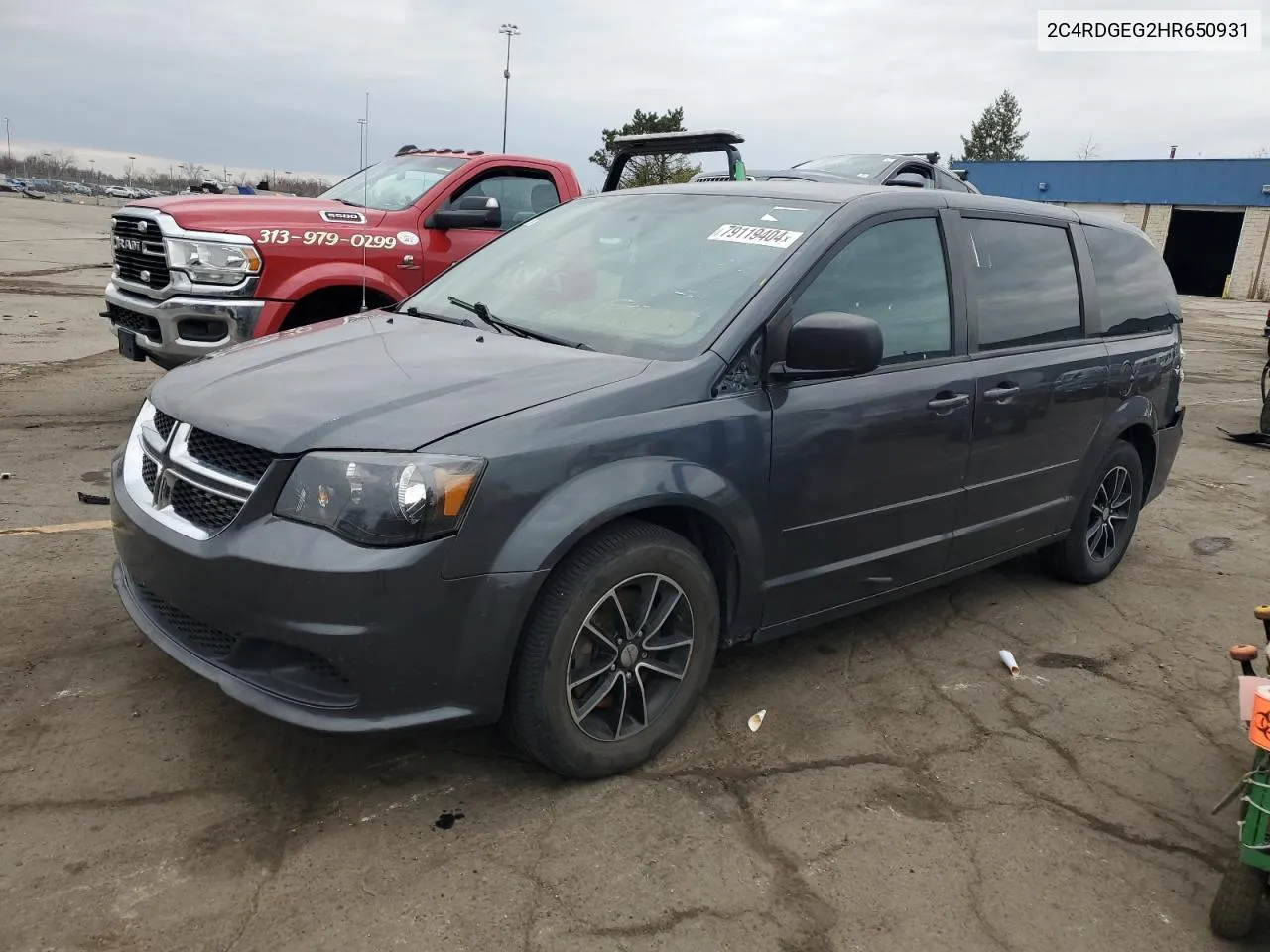 2017 Dodge Grand Caravan Gt VIN: 2C4RDGEG2HR650931 Lot: 79119404