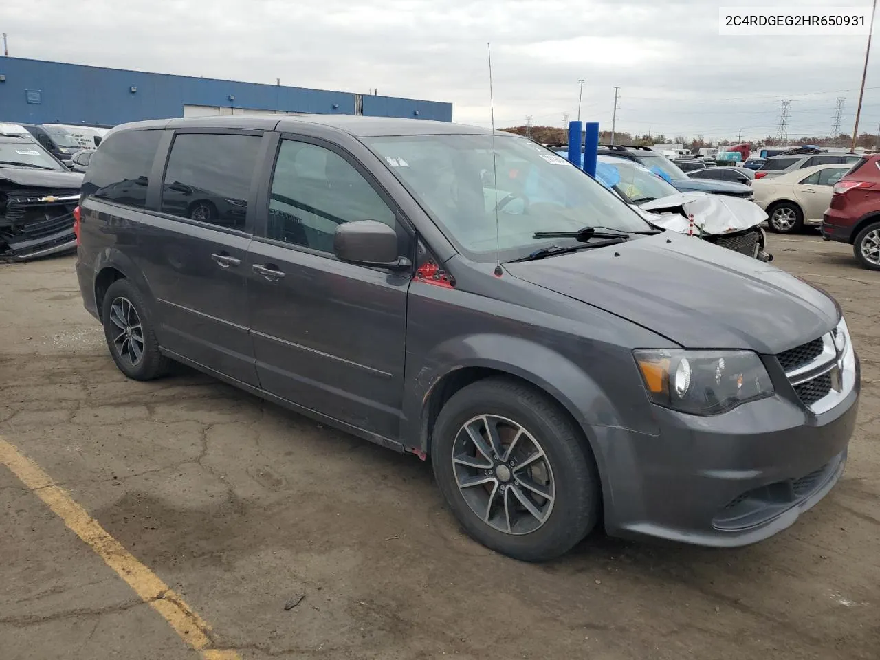 2017 Dodge Grand Caravan Gt VIN: 2C4RDGEG2HR650931 Lot: 79119404