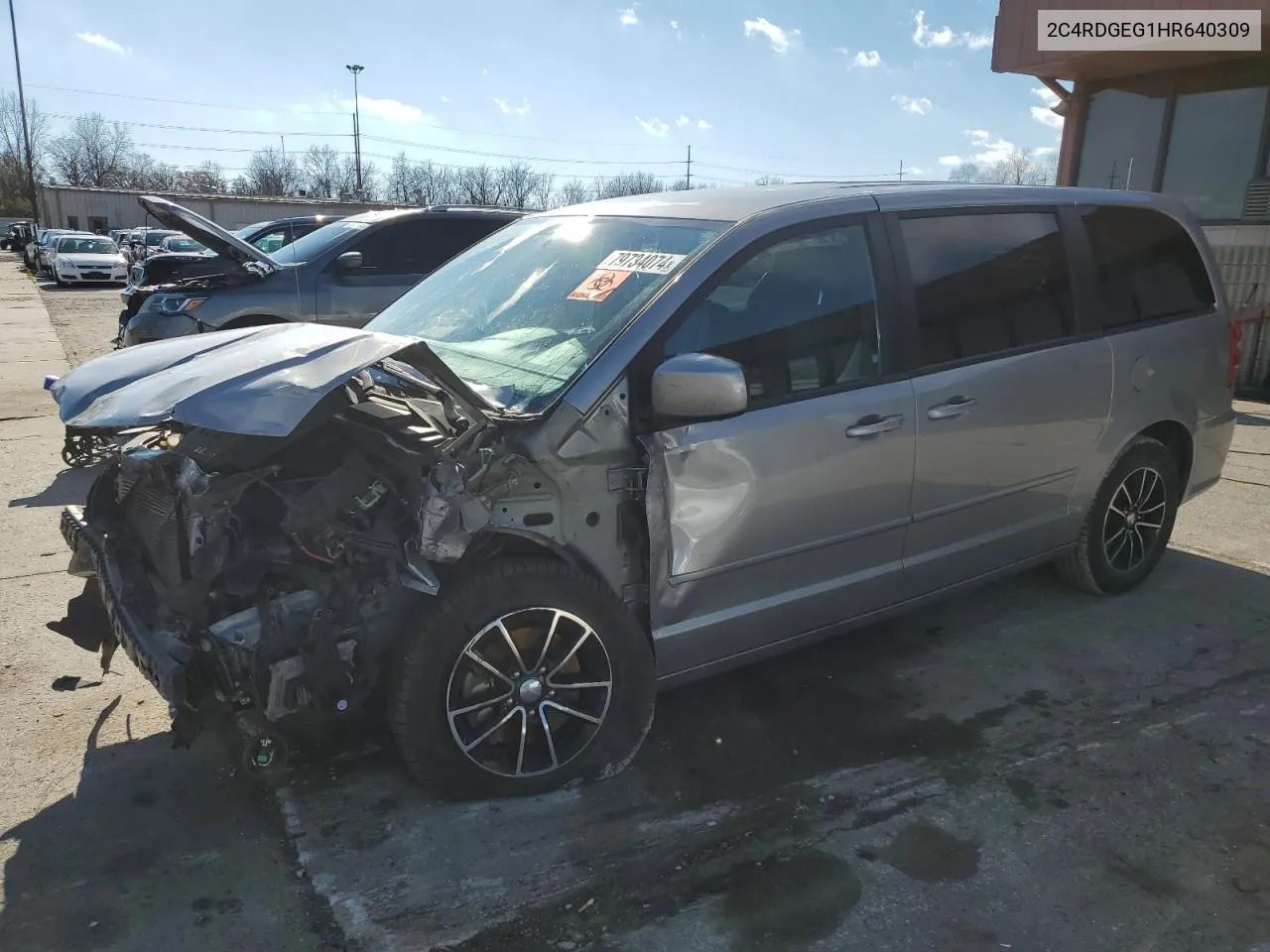 2017 Dodge Grand Caravan Gt VIN: 2C4RDGEG1HR640309 Lot: 79734074