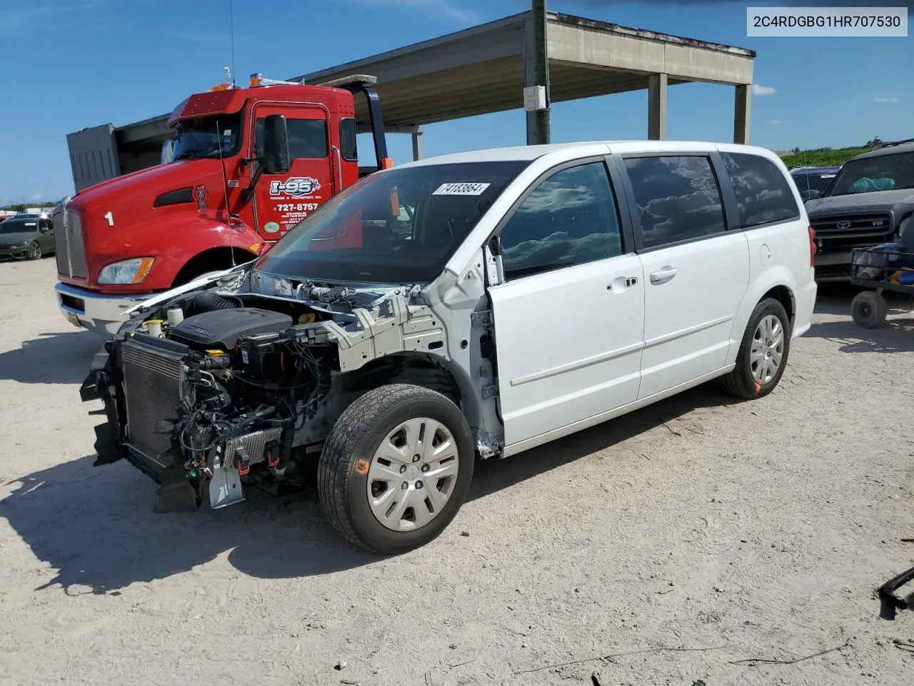 2017 Dodge Grand Caravan Se VIN: 2C4RDGBG1HR707530 Lot: 79781934