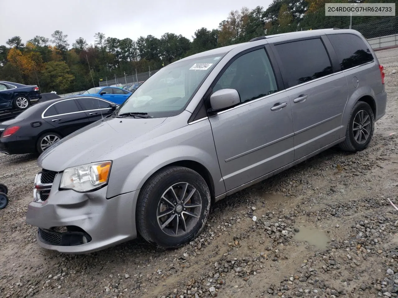 2017 Dodge Grand Caravan Sxt VIN: 2C4RDGCG7HR624733 Lot: 79990394