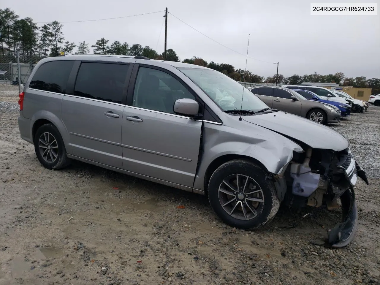 2017 Dodge Grand Caravan Sxt VIN: 2C4RDGCG7HR624733 Lot: 79990394