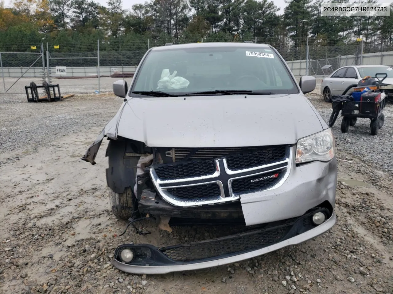 2017 Dodge Grand Caravan Sxt VIN: 2C4RDGCG7HR624733 Lot: 79990394