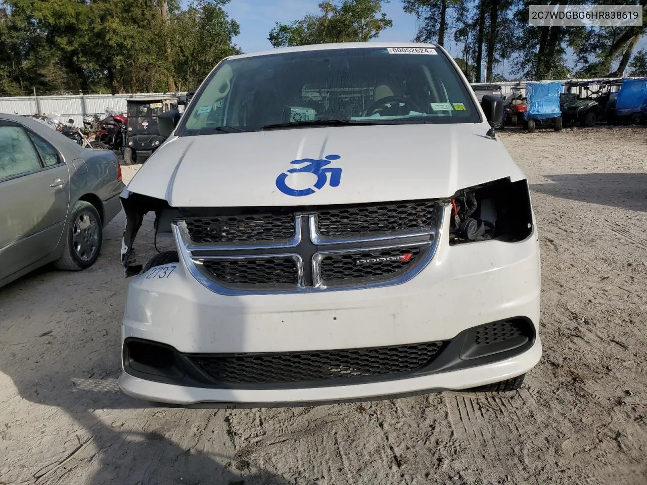 2017 Dodge Grand Caravan Se VIN: 2C7WDGBG6HR838619 Lot: 80052624