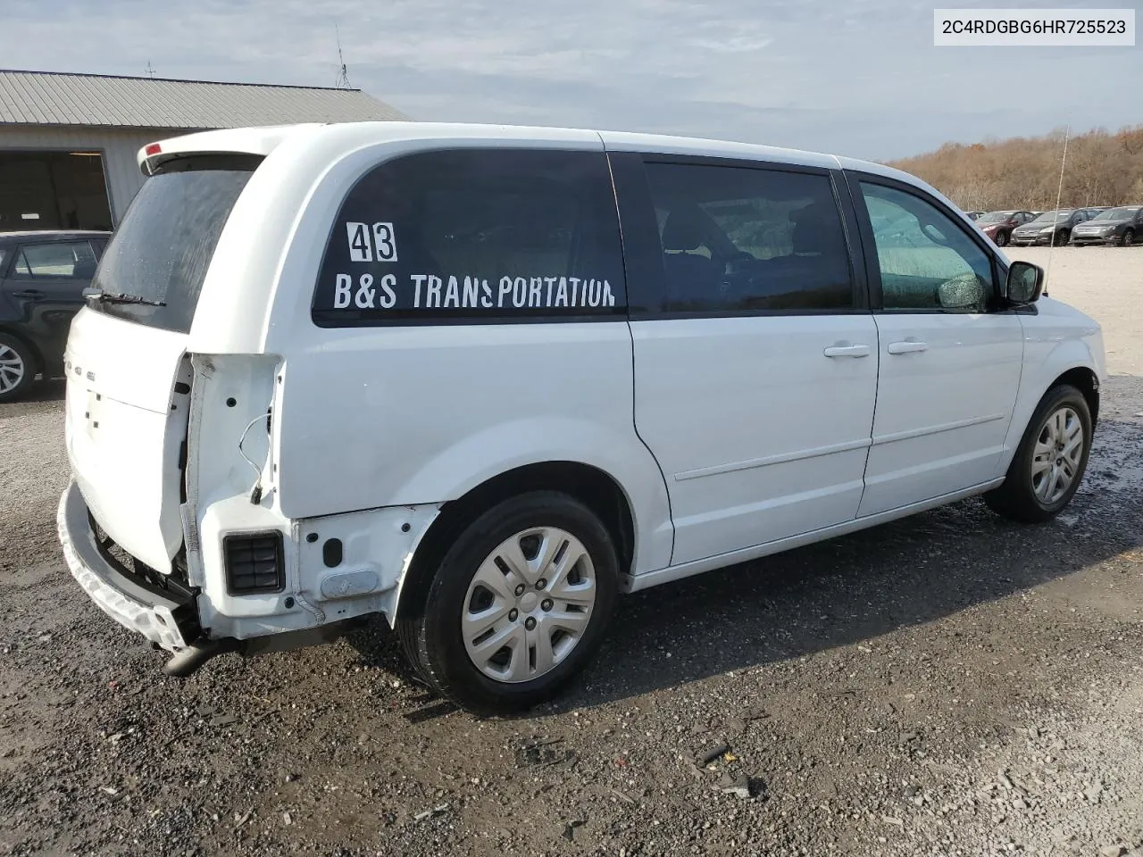 2017 Dodge Grand Caravan Se VIN: 2C4RDGBG6HR725523 Lot: 80331334