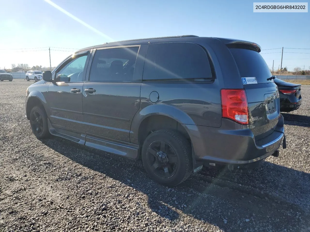 2017 Dodge Grand Caravan Se VIN: 2C4RDGBG6HR843202 Lot: 80487124