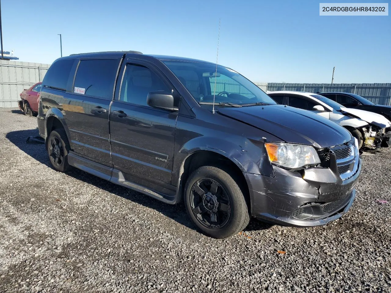 2017 Dodge Grand Caravan Se VIN: 2C4RDGBG6HR843202 Lot: 80487124