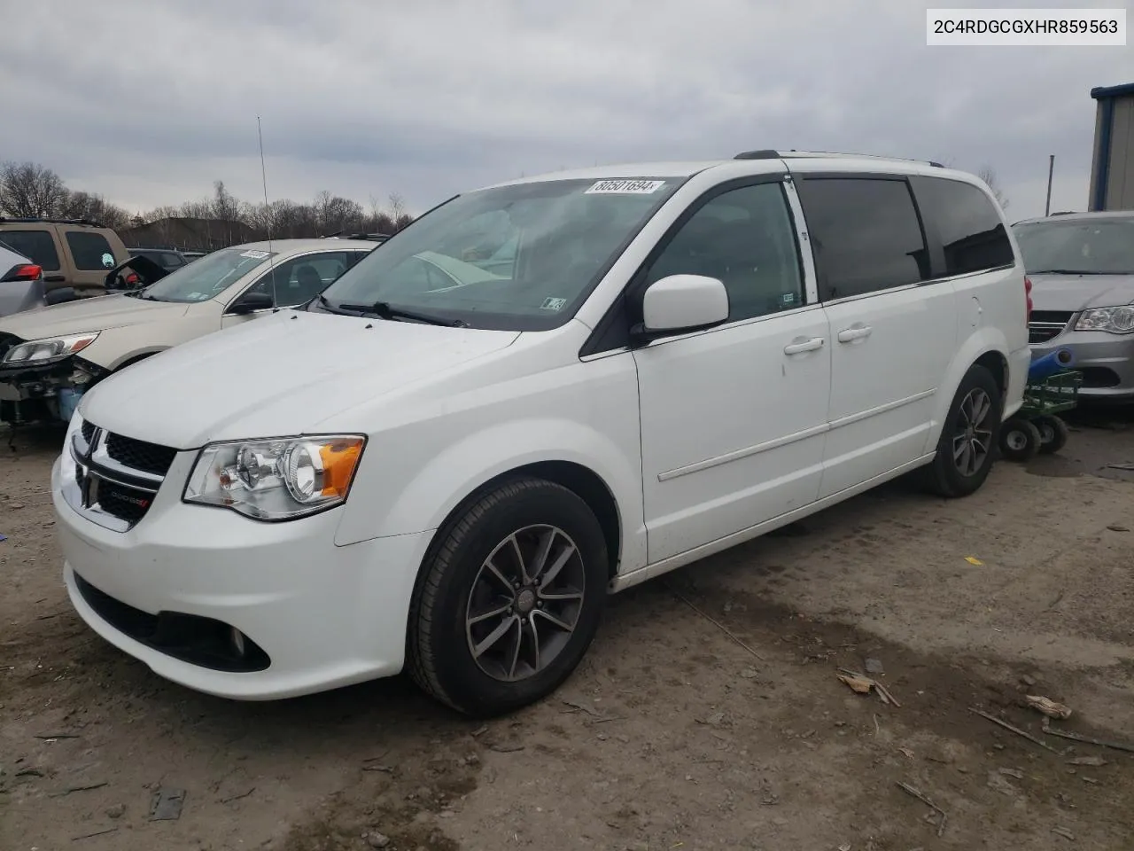 2017 Dodge Grand Caravan Sxt VIN: 2C4RDGCGXHR859563 Lot: 80501694