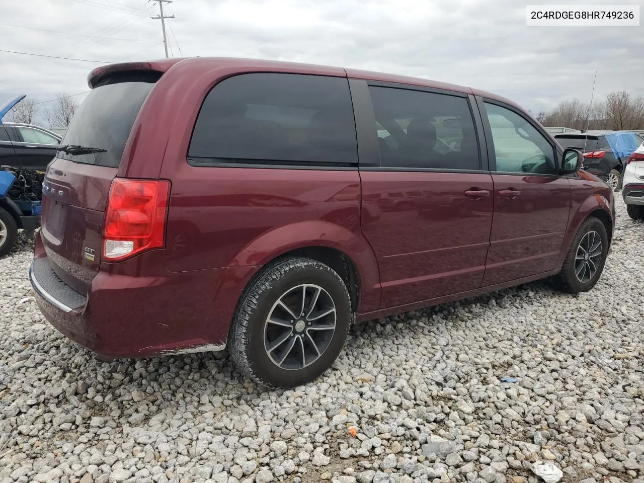 2017 Dodge Grand Caravan Gt VIN: 2C4RDGEG8HR749236 Lot: 80693424