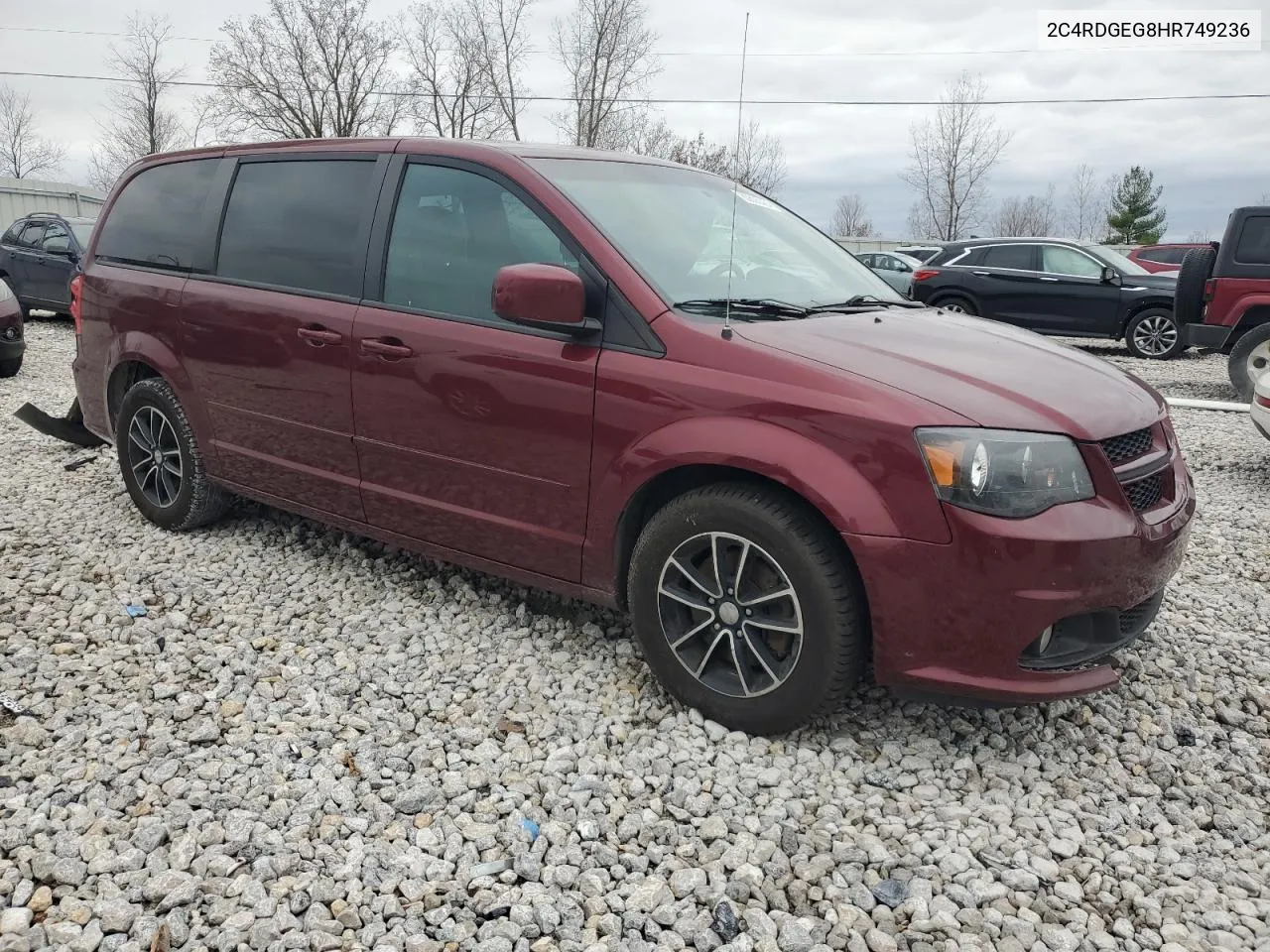 2017 Dodge Grand Caravan Gt VIN: 2C4RDGEG8HR749236 Lot: 80693424