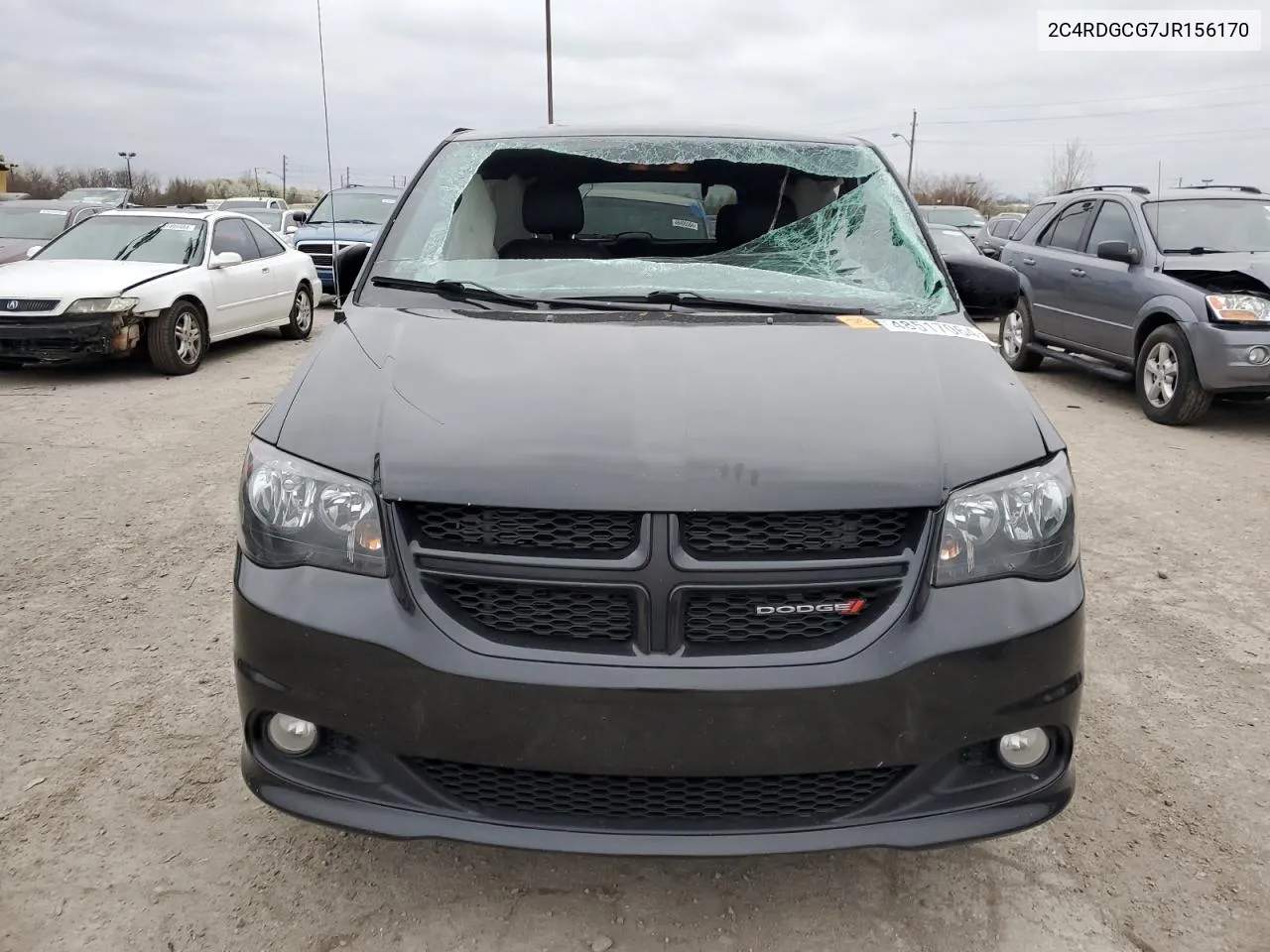 2C4RDGCG7JR156170 2018 Dodge Grand Caravan Sxt