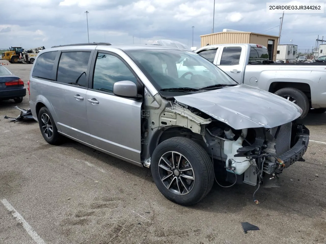 2018 Dodge Grand Caravan Gt VIN: 2C4RDGEG3JR344262 Lot: 52535964