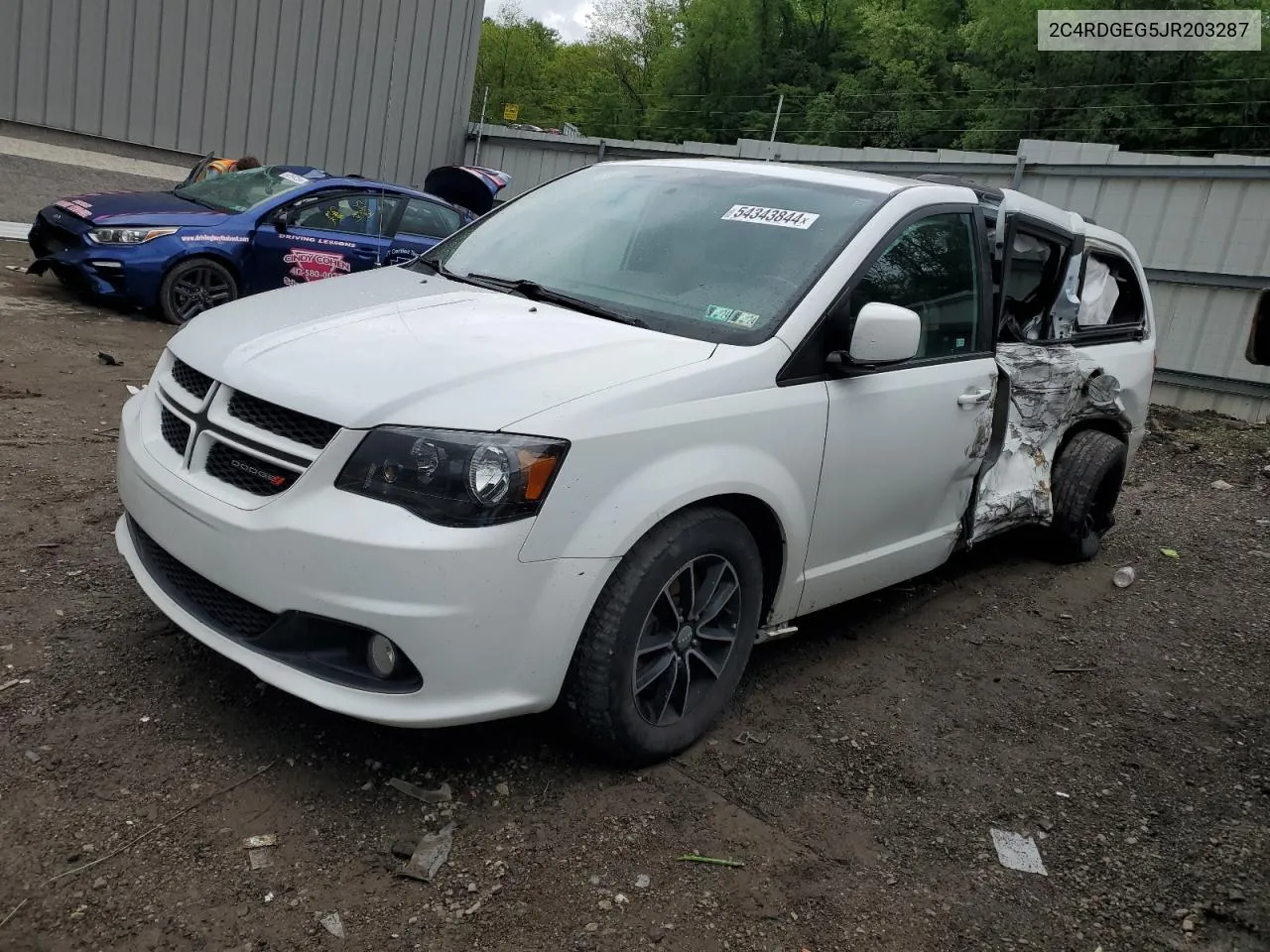 2C4RDGEG5JR203287 2018 Dodge Grand Caravan Gt