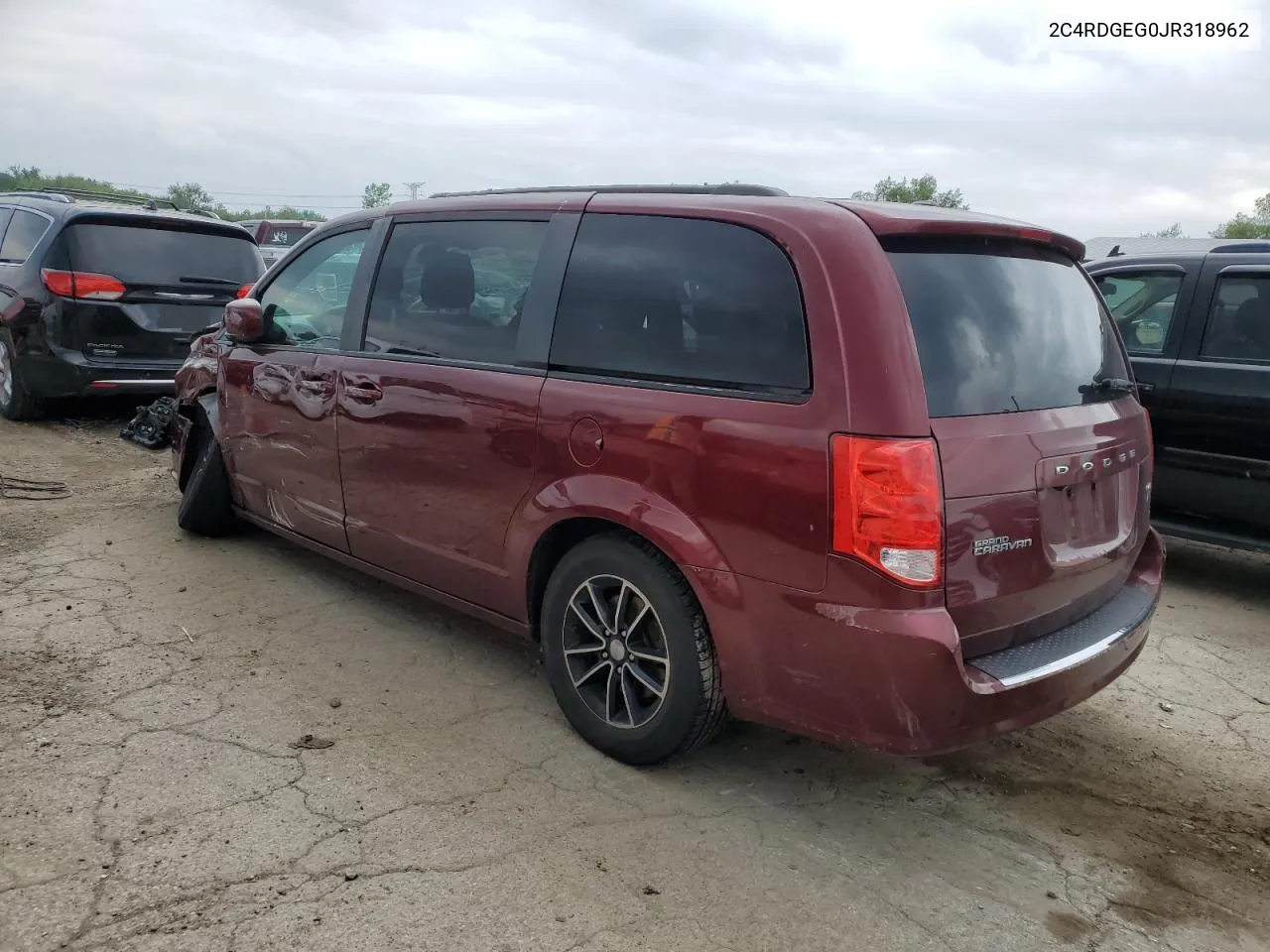 2018 Dodge Grand Caravan Gt VIN: 2C4RDGEG0JR318962 Lot: 55032224