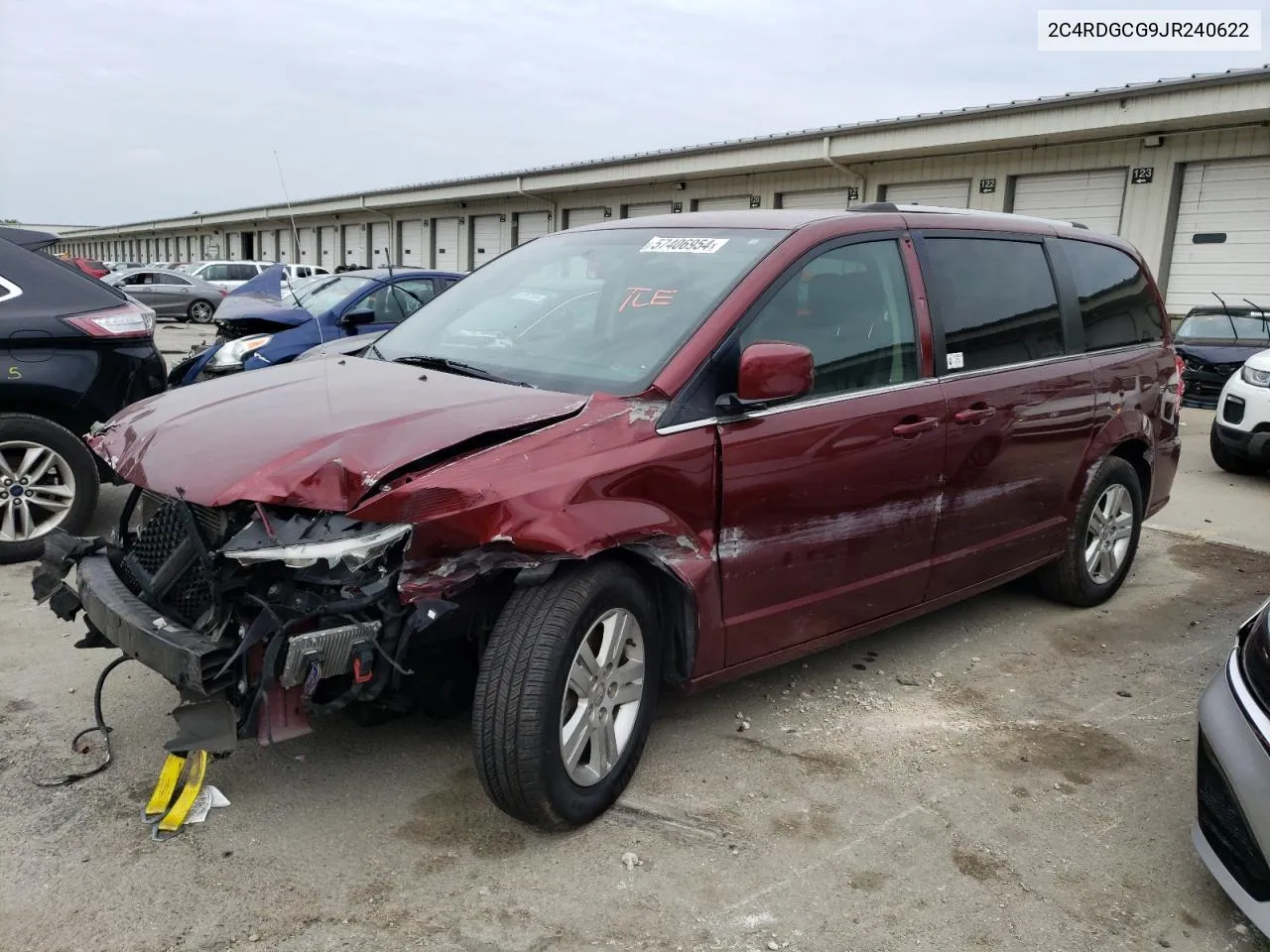 2018 Dodge Grand Caravan Sxt VIN: 2C4RDGCG9JR240622 Lot: 57406954