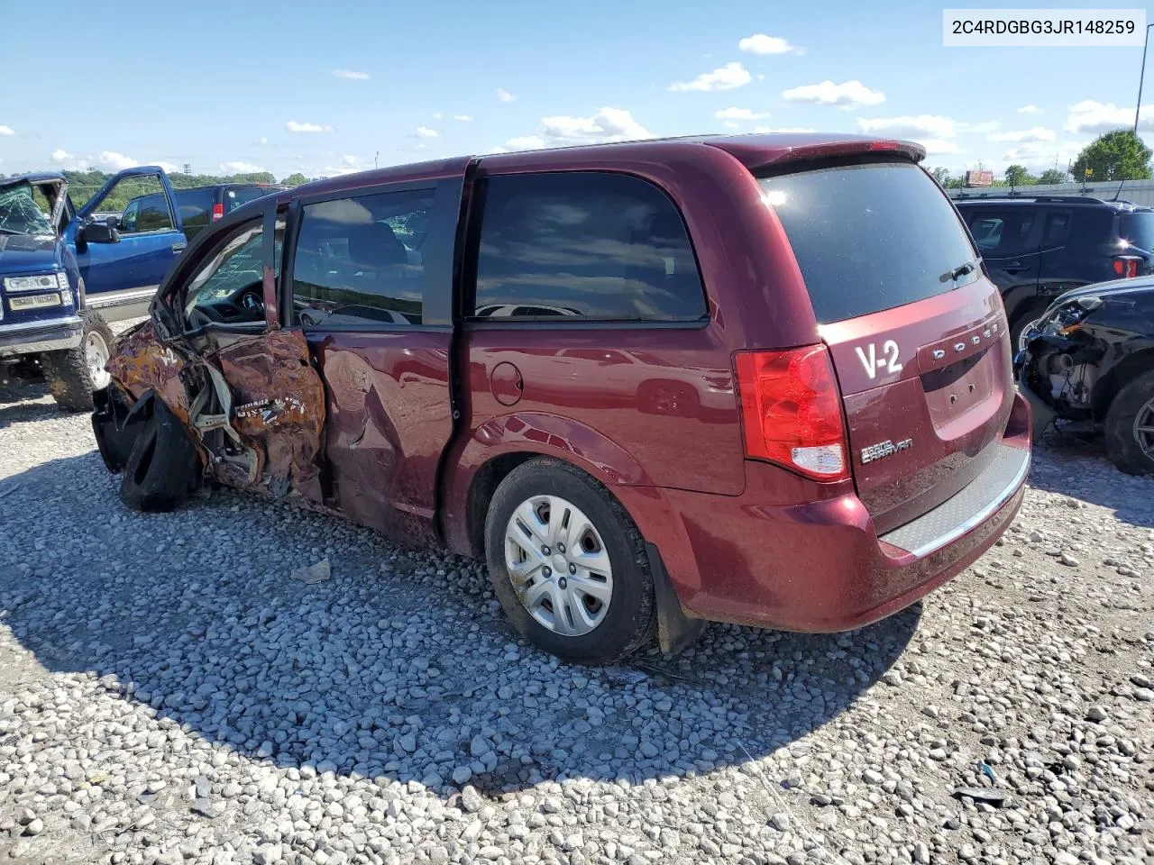 2018 Dodge Grand Caravan Se VIN: 2C4RDGBG3JR148259 Lot: 58331194