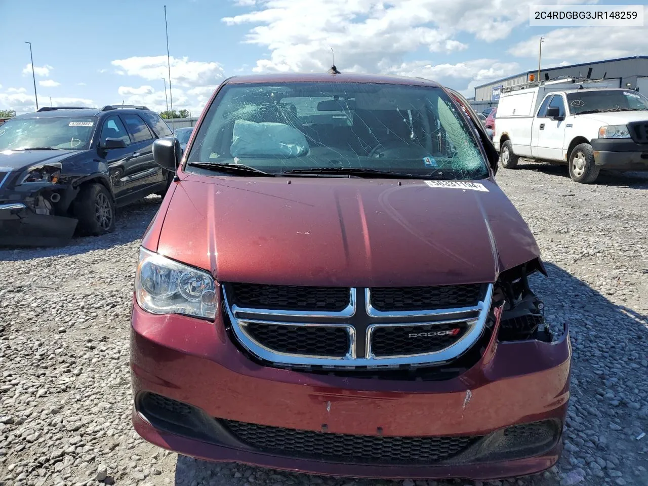 2018 Dodge Grand Caravan Se VIN: 2C4RDGBG3JR148259 Lot: 58331194