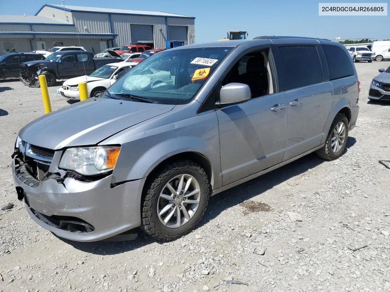 2018 Dodge Grand Caravan Sxt VIN: 2C4RDGCG4JR266805 Lot: 58716624